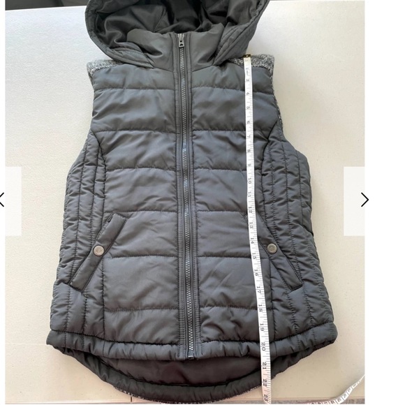 Aeropostale Dark Grey Puffer Vest - Picture 4 of 5